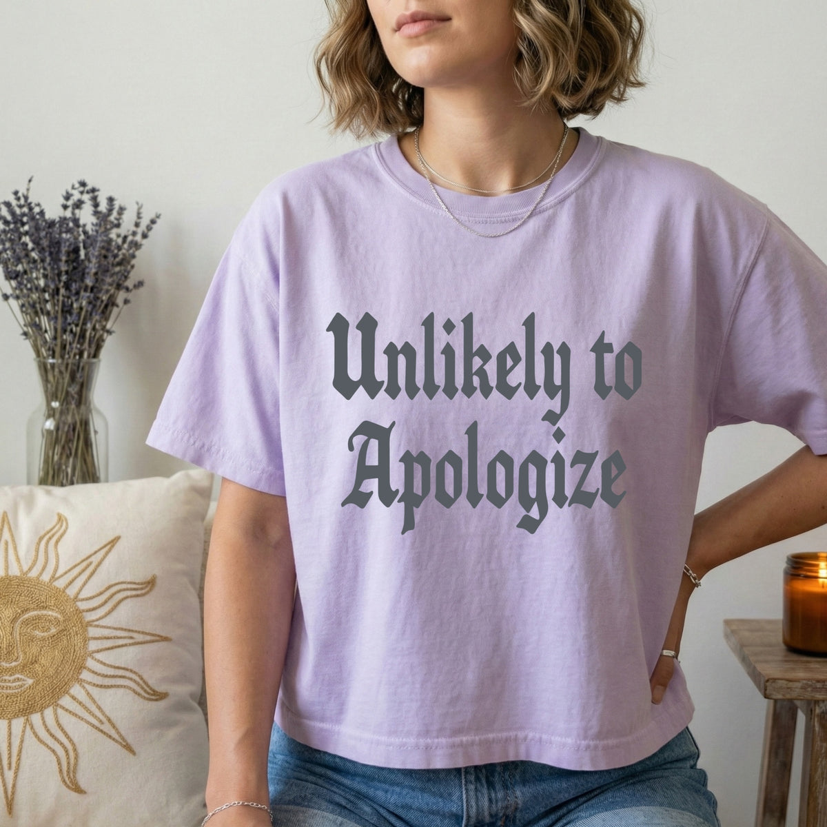unlikely to apologize screen print transfer