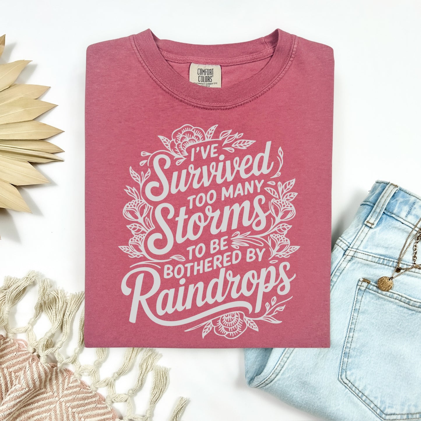 survived too many storms screen print transfer