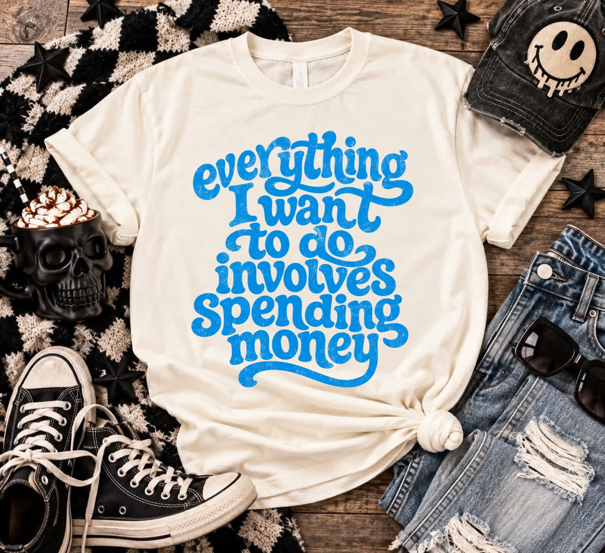 everything involves spending money screen print transfer
