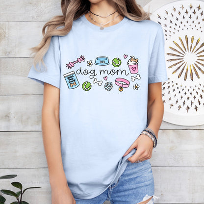 dog mom doodles clear film screen print