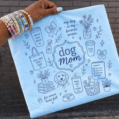 dog mom collage screen print transfer•