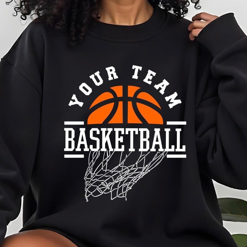 semi-custom BASKETBALL mascot (design set up only)