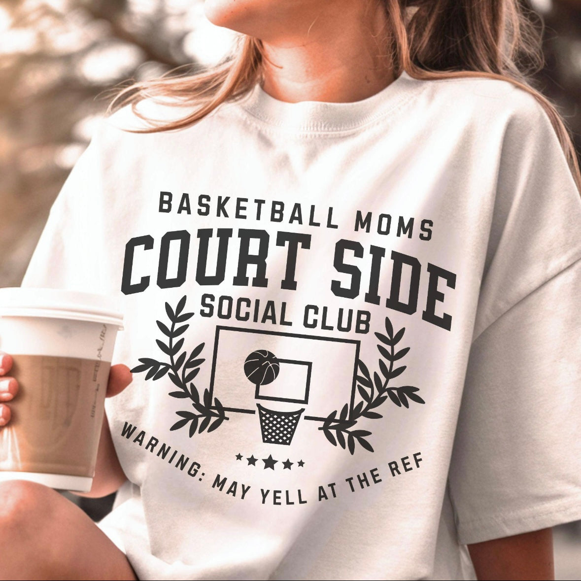 basketball mom social club screen print transfer