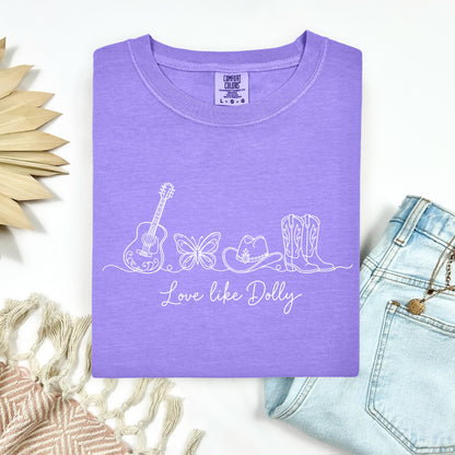 love like dolly screen print transfer