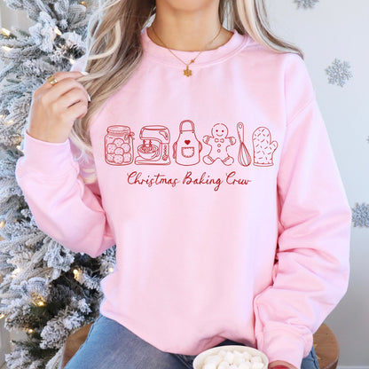 Christmas baking crew screen print transfer