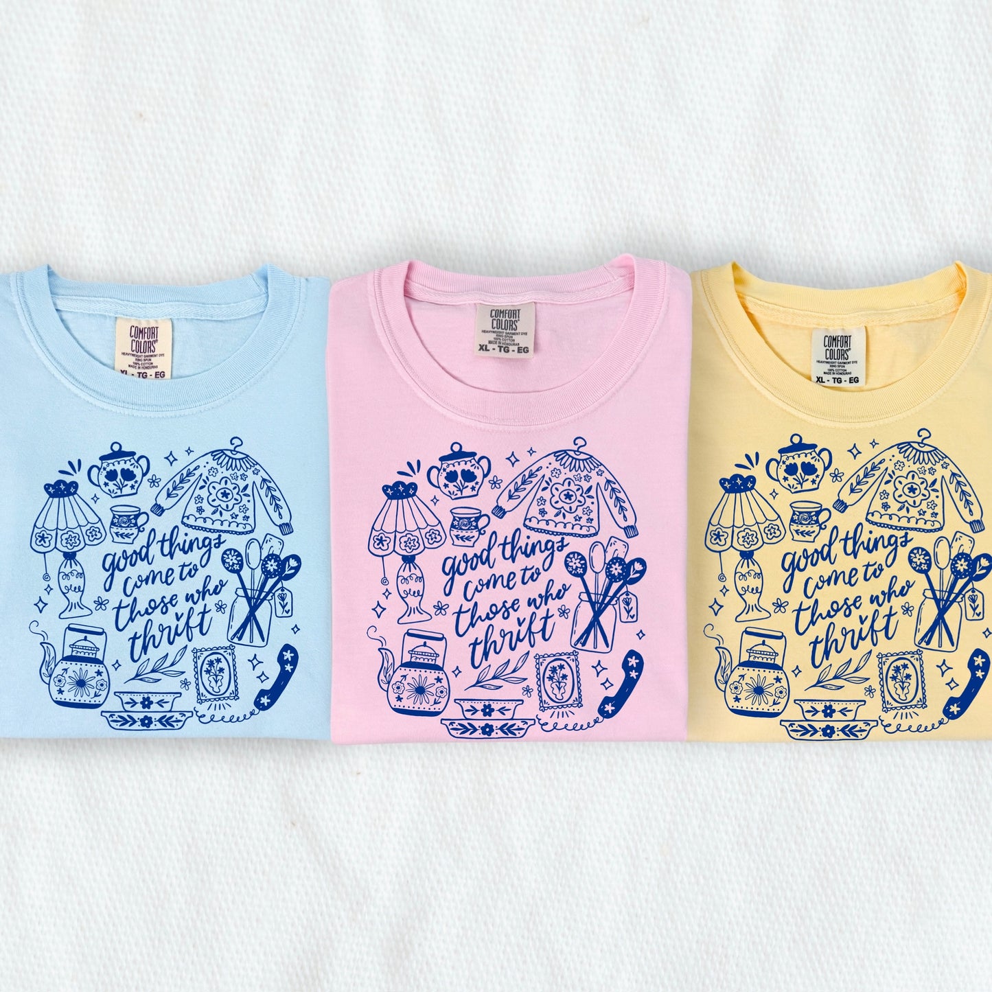 good things come to those who thrift screen print transfer