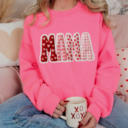 valentine MAMA clear film screen print