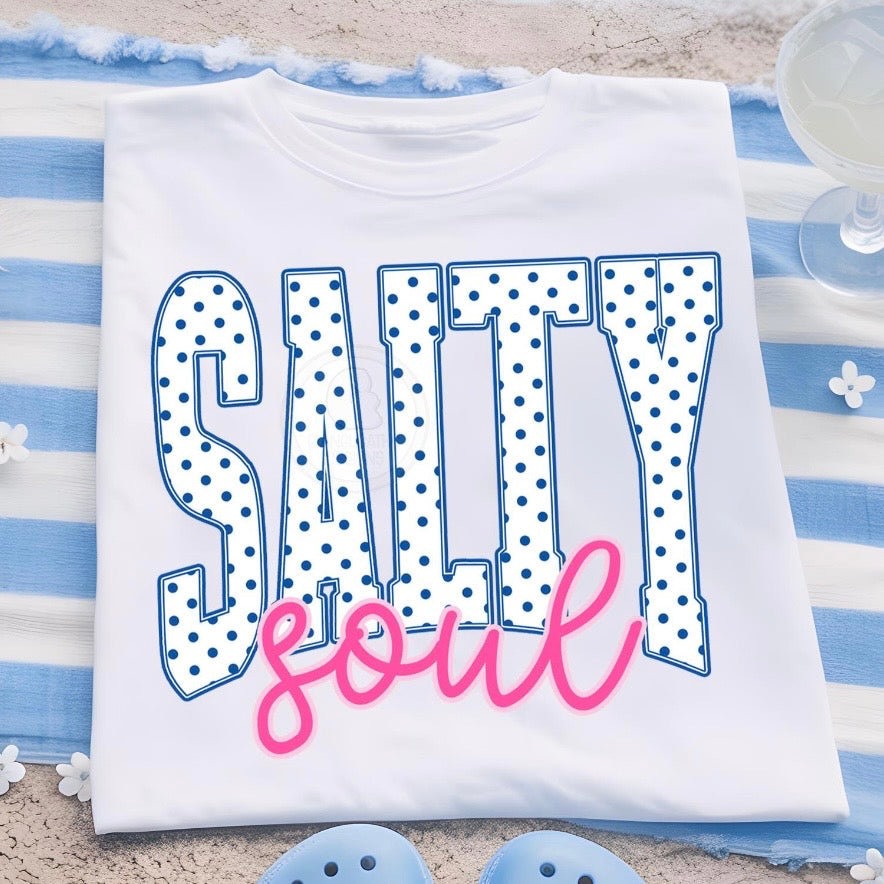 Salty Soul clear film screen print