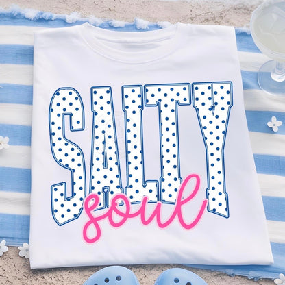 Salty Soul clear film screen print