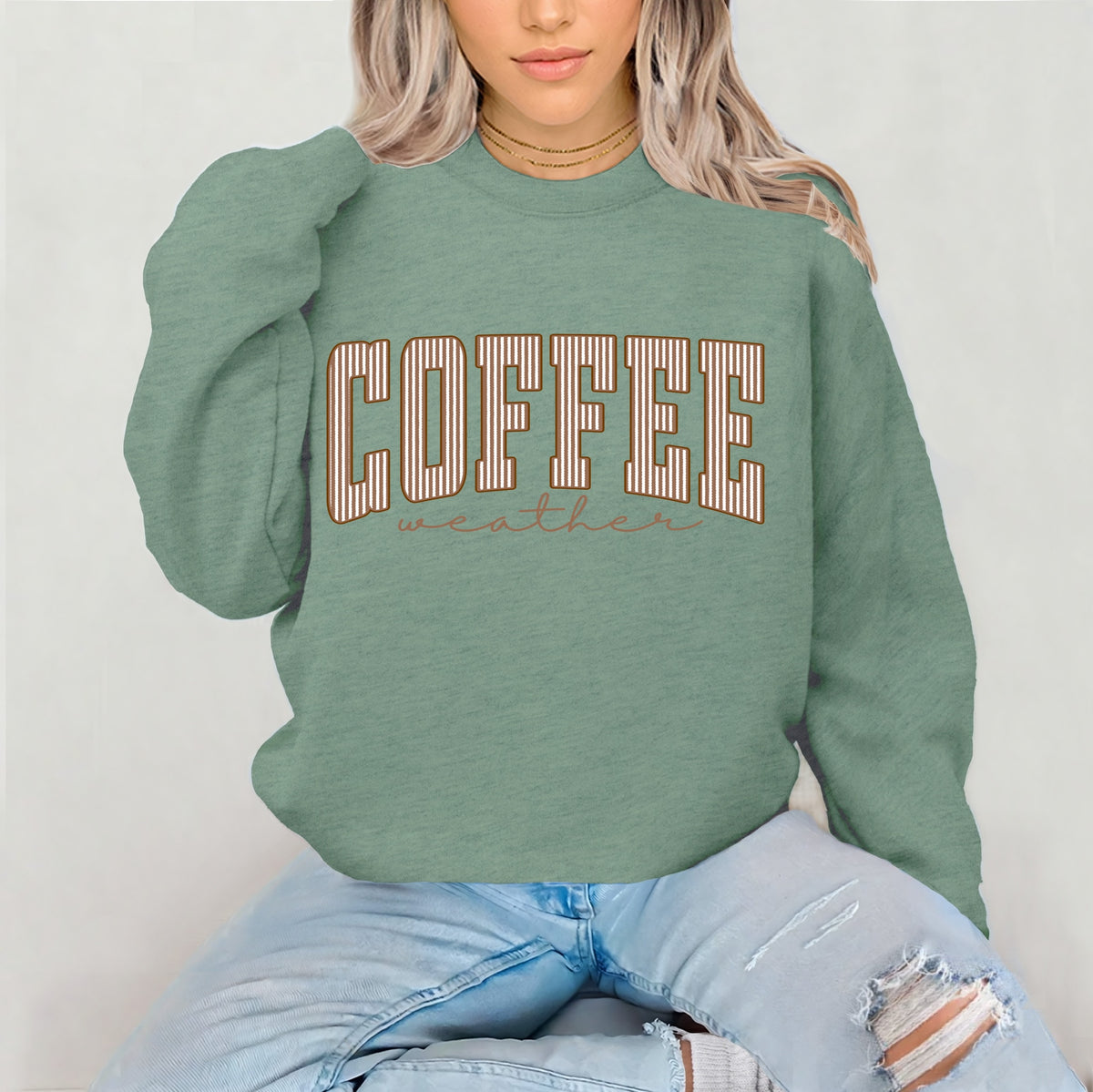 coffee weather clear film screen print