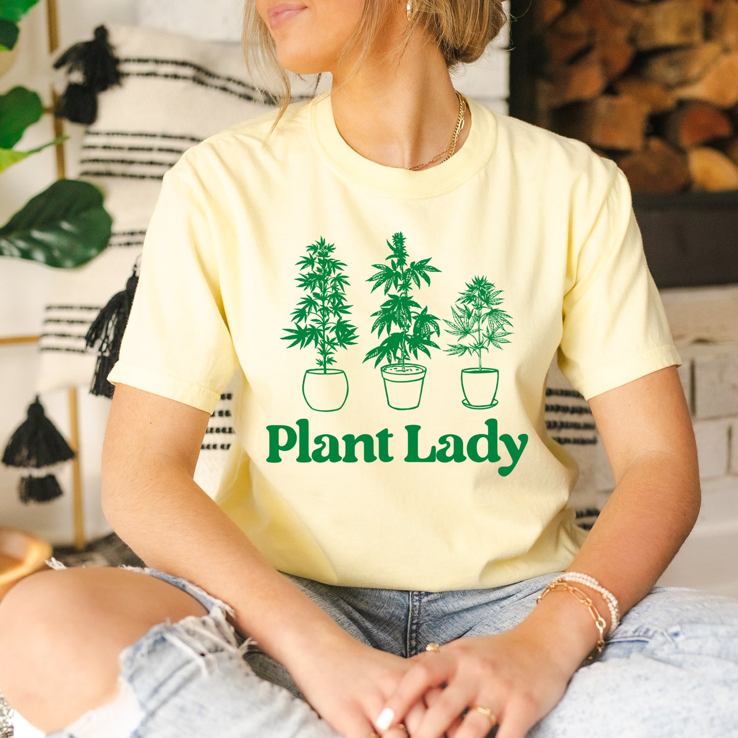 Plant Lady screen print transfer