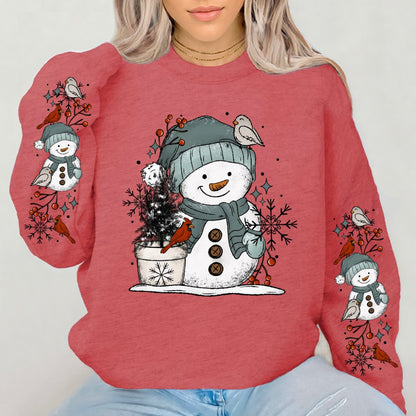 snowman birdies + sleeves clear film screen print