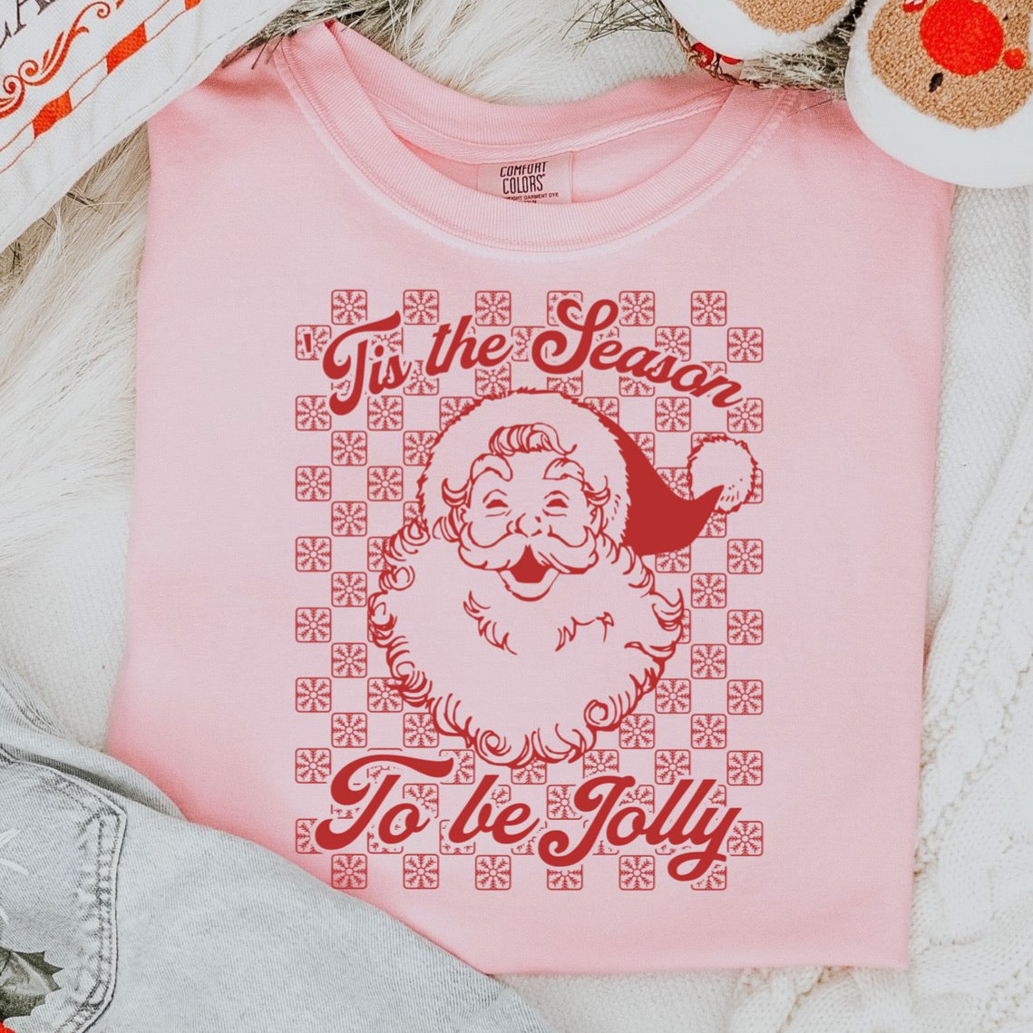 tis the season to be jolly screen print transfer