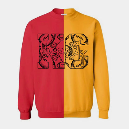 KC football screen print transfer