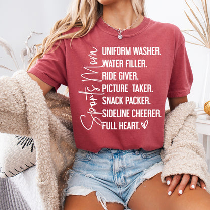 sports mom screen print transfer