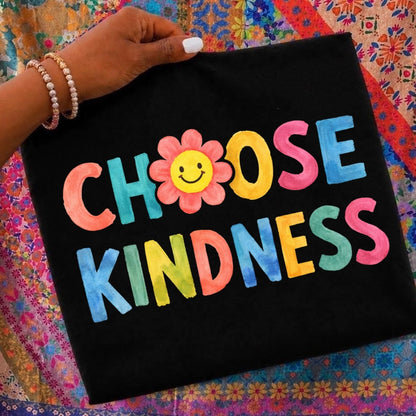 choose kindness clear film screen print