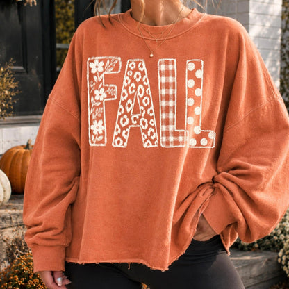 FALL doodle font screen print transfer•