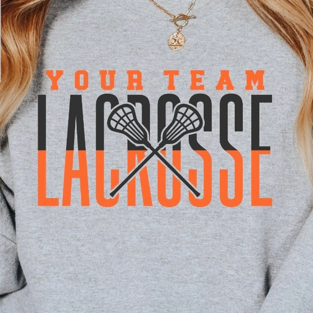 semi-custom LACROSSE mascot (design set up only)