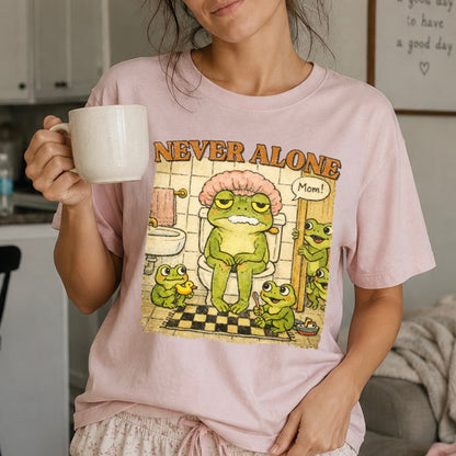 never alone mom clear film screen print