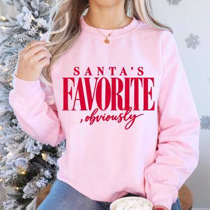 santas favorite, obviously screen print transfer