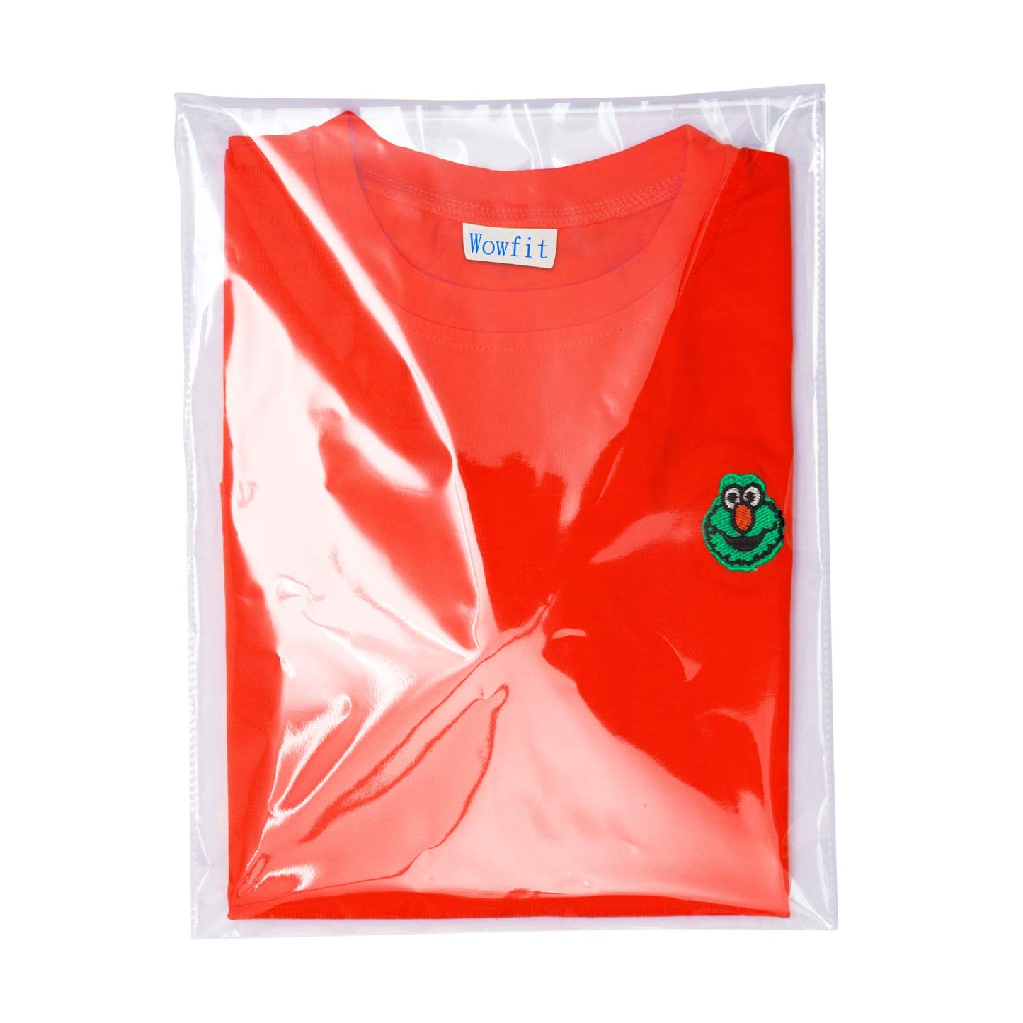 Wowfit 100 CT 10x13 Self Sealing Clear Shirt Bags for Small Business