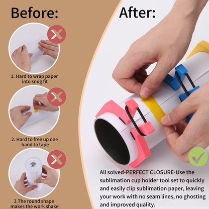 Perfect Pumbler Clamp Machine,Tumbler Clamp for Sublimation,Cup Cradle for Crafting Tumblers,Sublimation Cup Holder Clamp for 20oz 15oz Cups