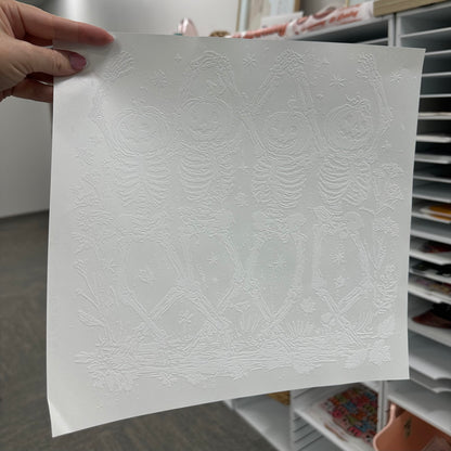 dancing skellies screen print transfer