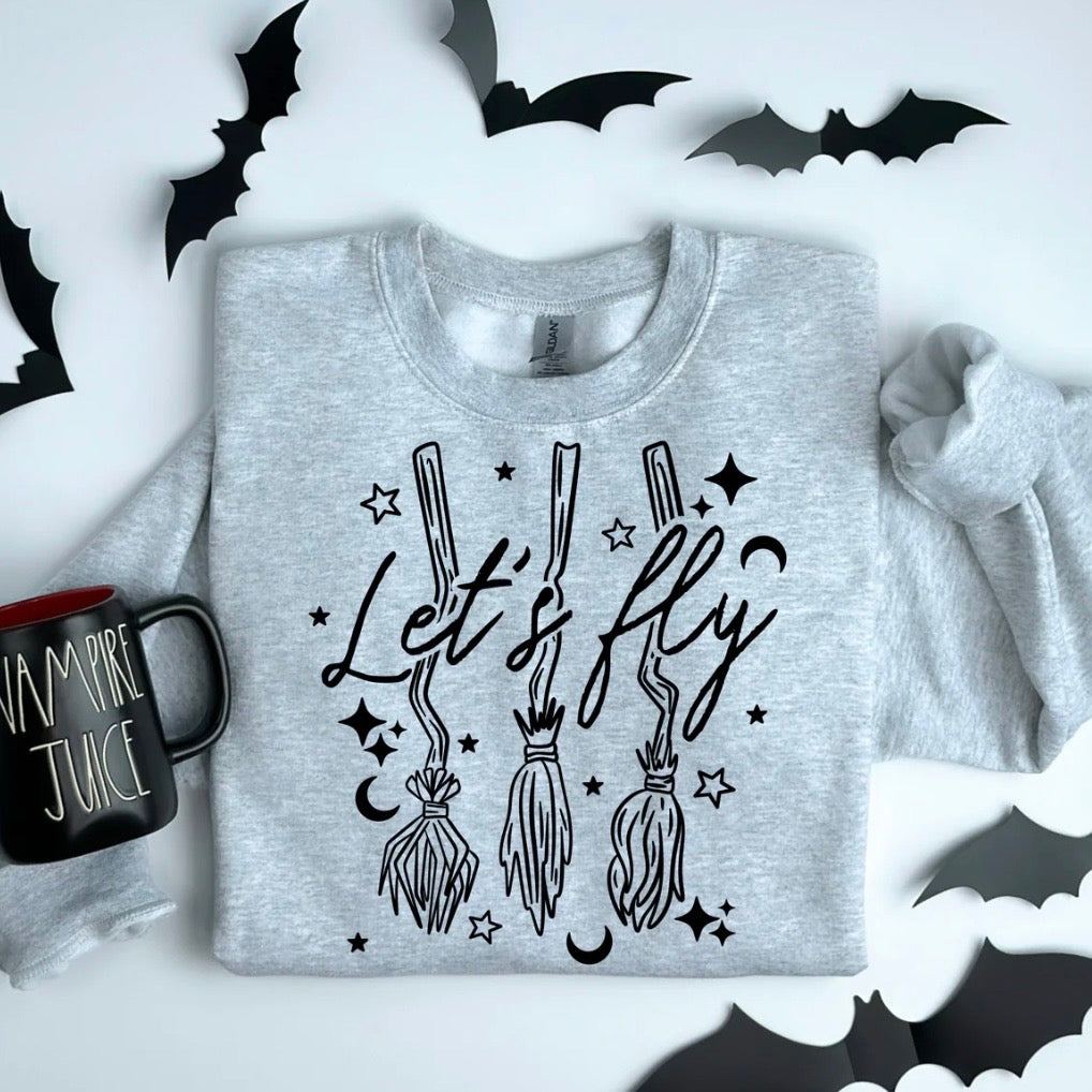 Let's Fly screen print transfer•