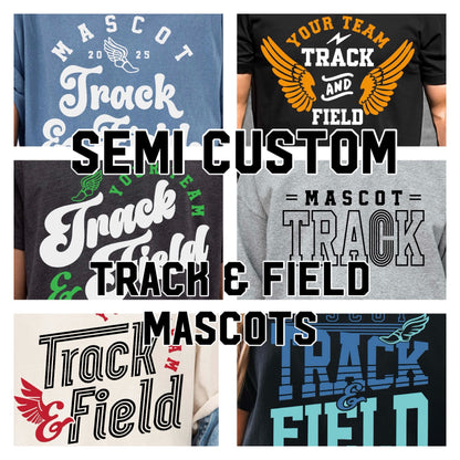 semi-custom TRACK & FIELD mascot (design set up only)