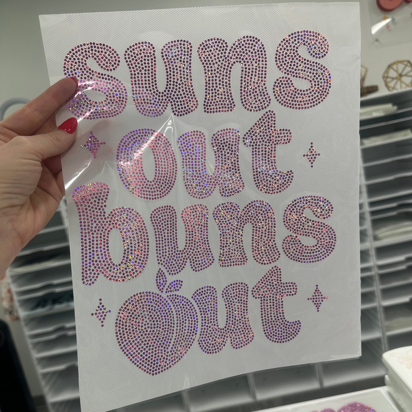 Spangle Transfer - suns out buns out