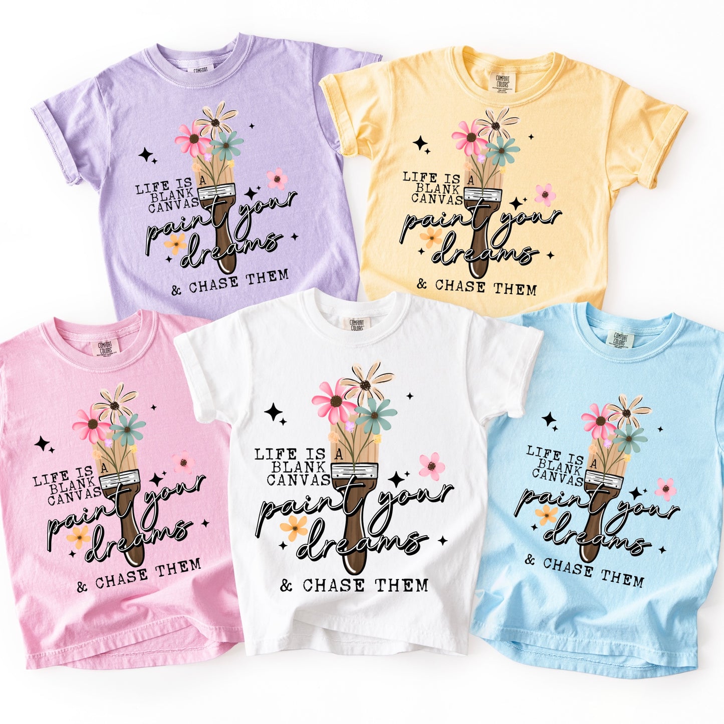 paint your dreams clear film screen print