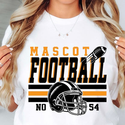 semi-custom FOOTBALL mascot (design set up only)