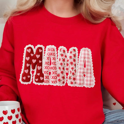 valentine MAMA clear film screen print