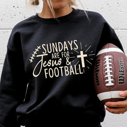 sundays are for Jesus + football screen print transfer