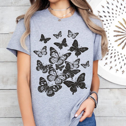 butterflies screen print transfer•