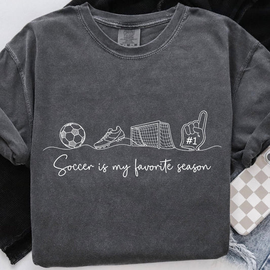 soccer is my favorite season screen print transfer•