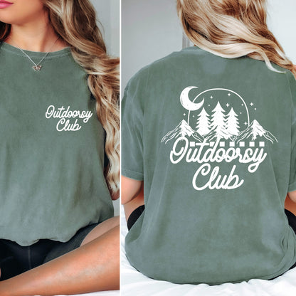 outdoorsy club screen print transfer•