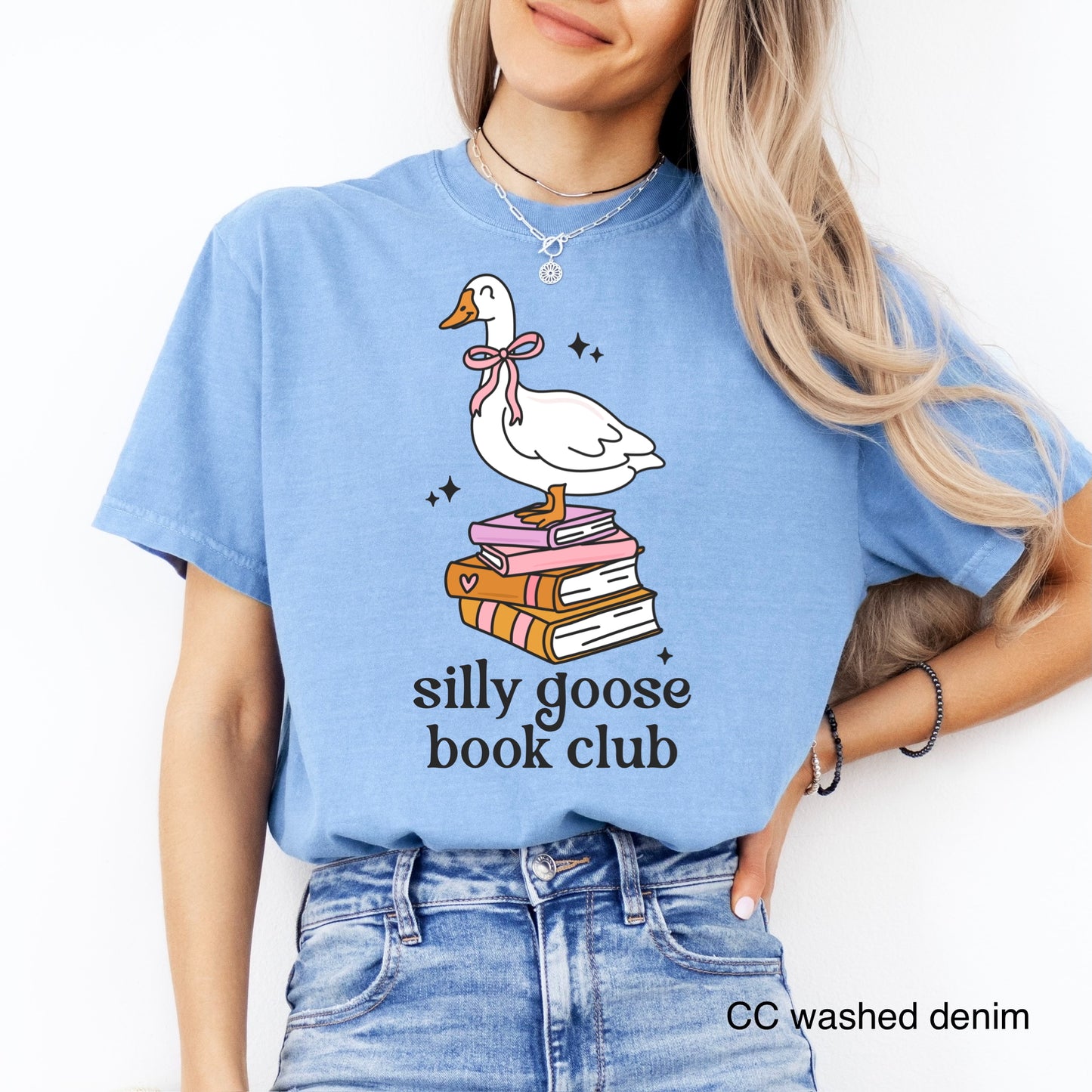 SILLY GOOSE BOOK CLUB clear film transfer