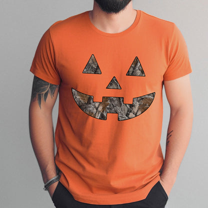 camo jackolantern clear film screen print