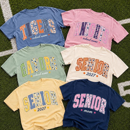 semi-custom mascot  multi- pattern - 2 colors (design set up only)