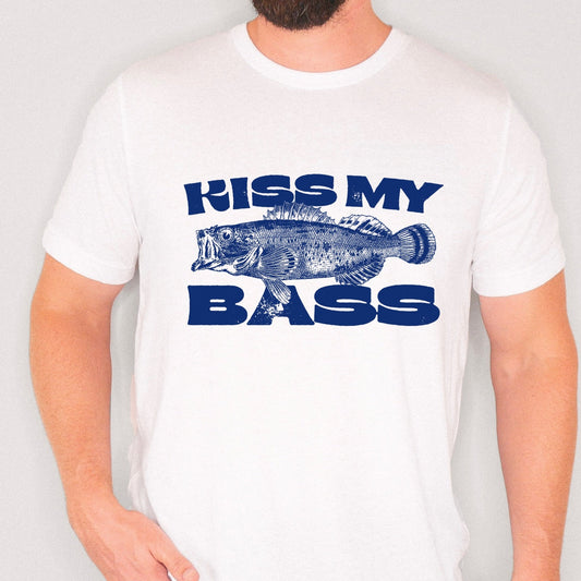 Kiss my Bass screen print transfer