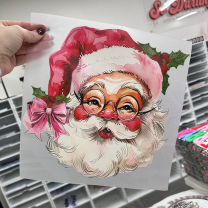 rosy cheek santa clear film transfer