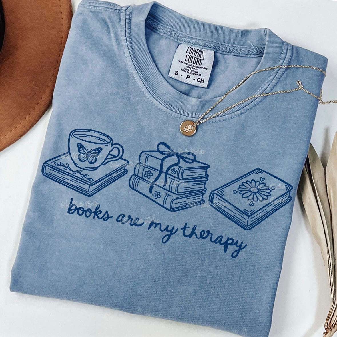 books are my therapy screen print transfer