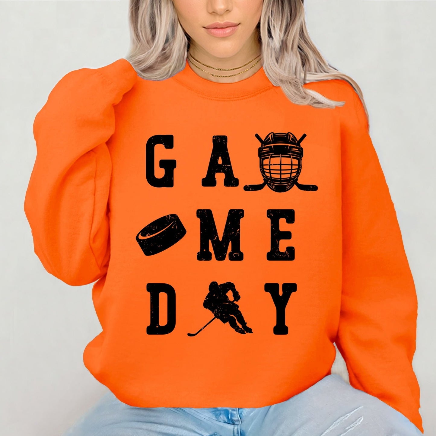 hockey game day screen print transfer