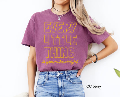 every little thing is gonna be alright screen print transfer•