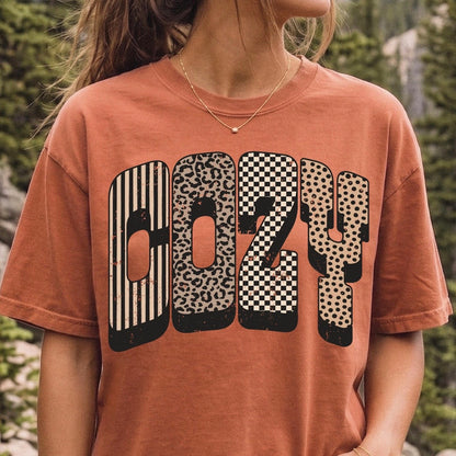 cozy grunge clear film screen print