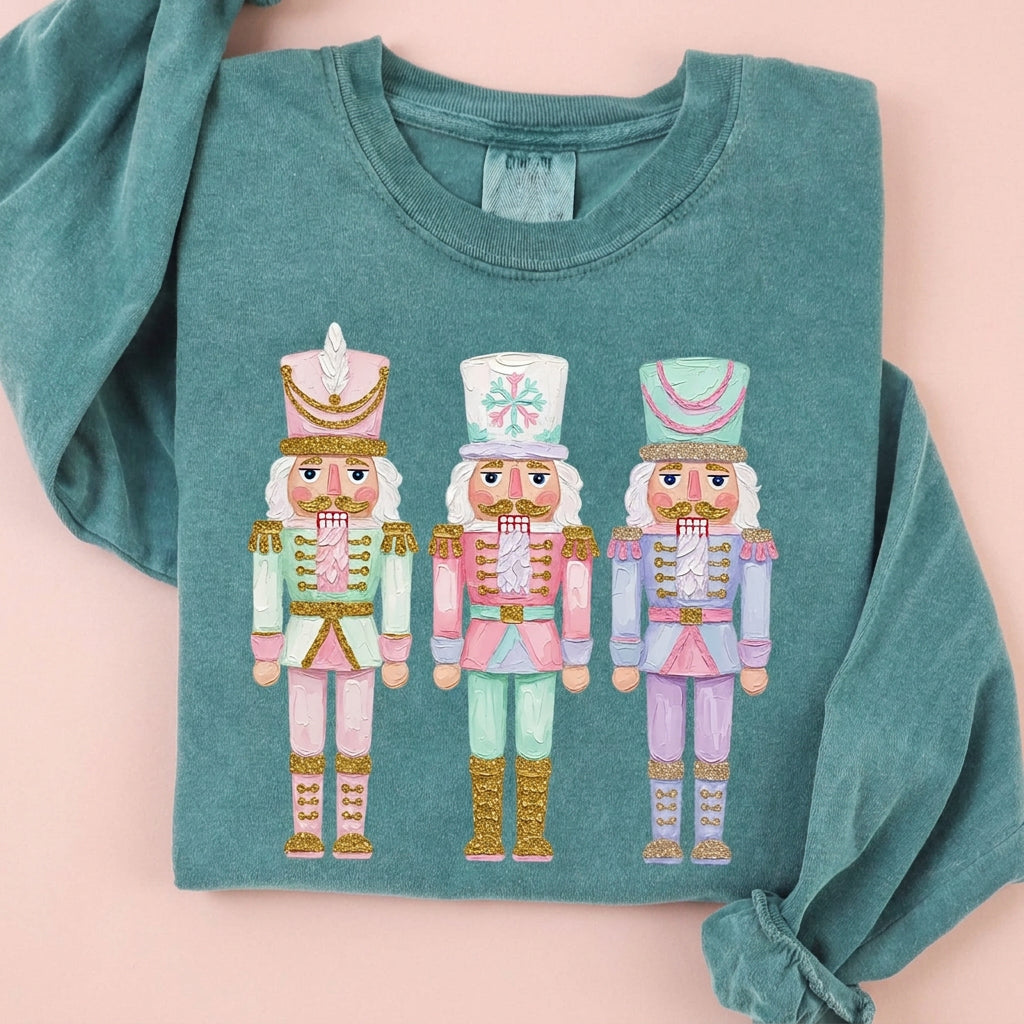 pastel nutcracker trio DTF 5-10 biz day tat PRE-ORDER