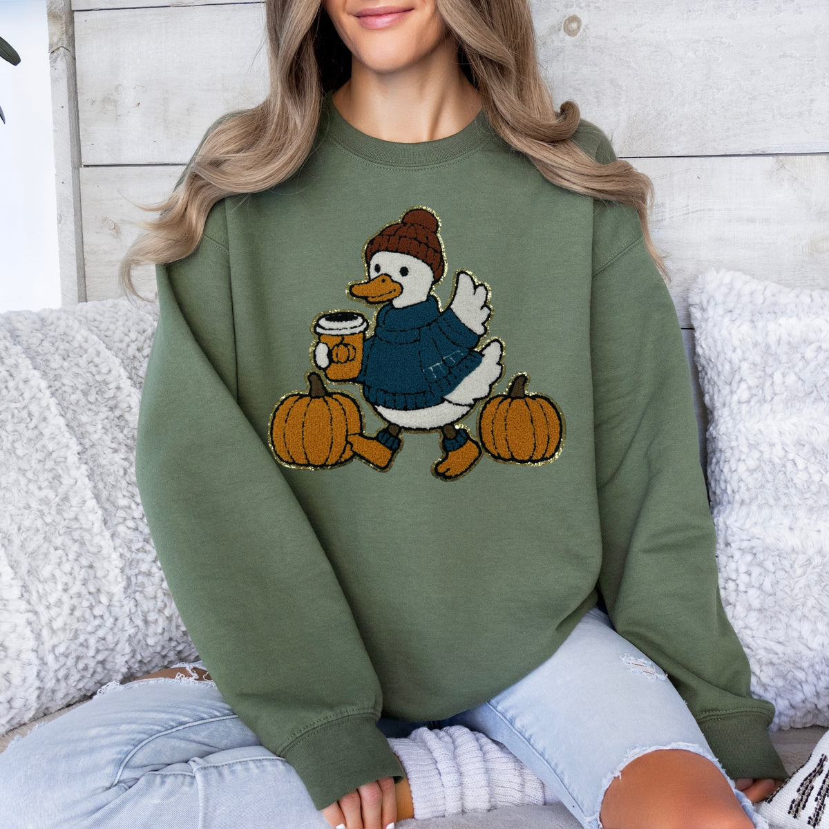 Chenille Patch - Fall Goose