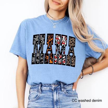 grunge mama clear film screen print