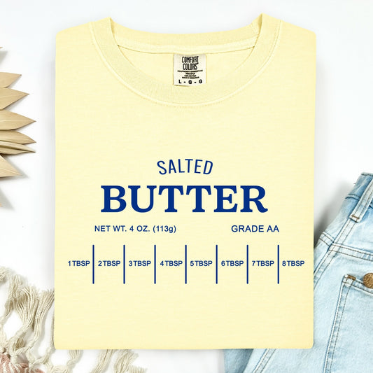 salted butter screen print transfer